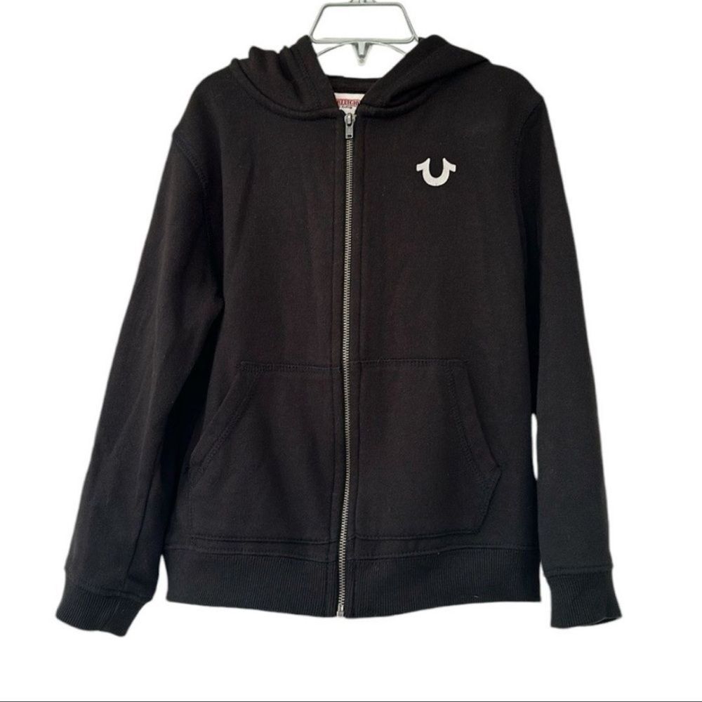 True Religion Horseshoe Zip Hoodie Black Size 6